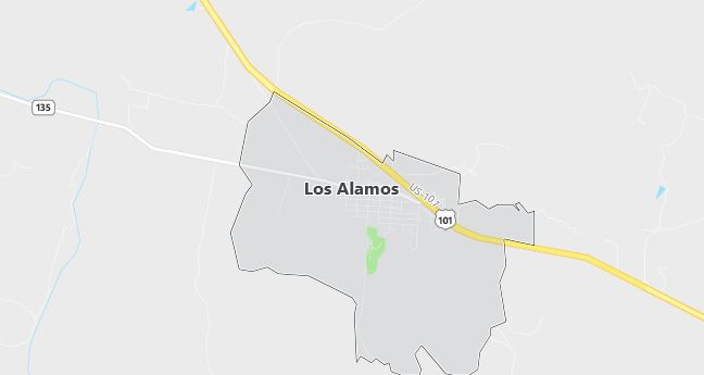 Map of Los Alamos, CA