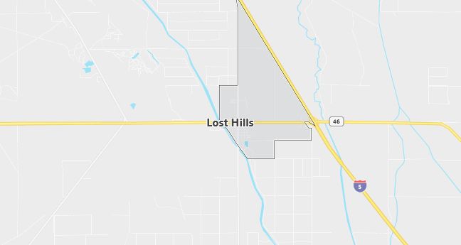 Map of Lost Hills, CA