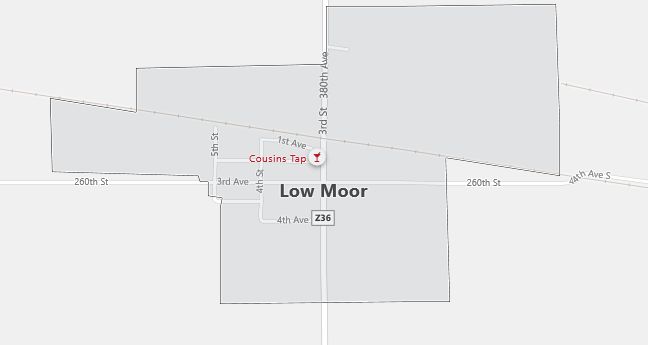 Map of Low Moor, IA