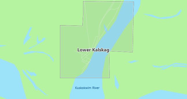 Map of Lower Kalskag, AK