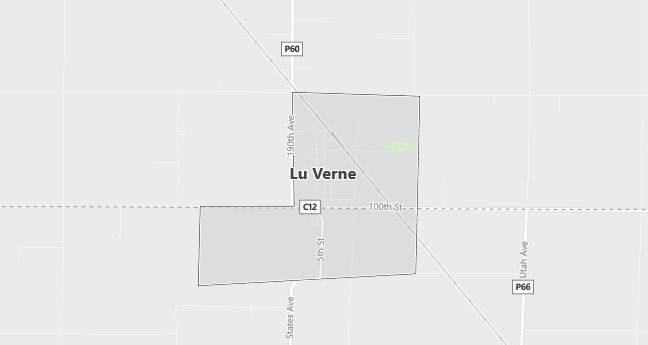 Map of Lu Verne, IA