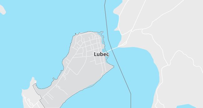 Map of Lubec, ME