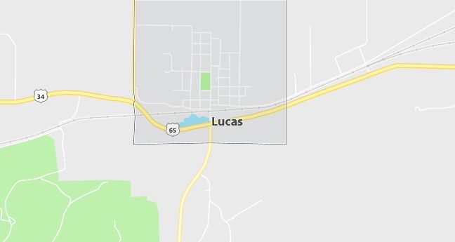 Map of Lucas, IA