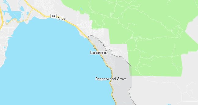 Map of Lucerne, CA