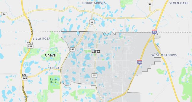 Map of Lutz, FL