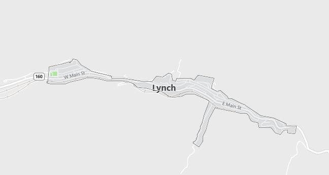 Map of Lynch, KY