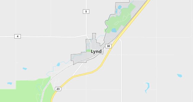 Map of Lynd, MN