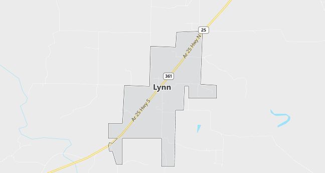 Map of Lynn, AR