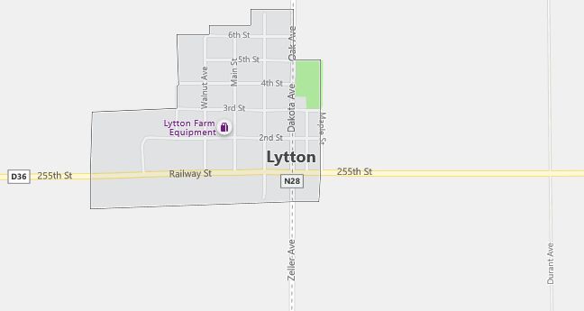 Map of Lytton, IA