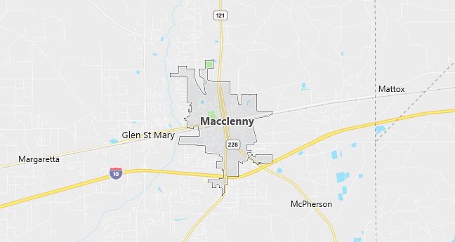 Map of Macclenny, FL