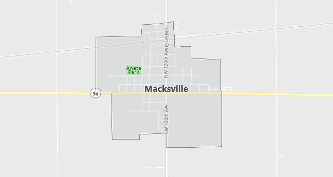 Map of Macksville, KS