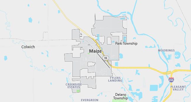 Map of Maize, KS