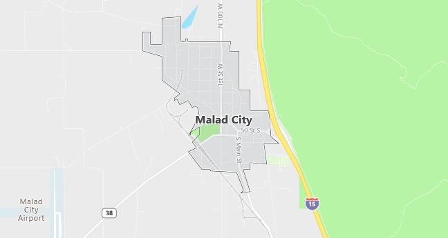 Map of Malad City, ID