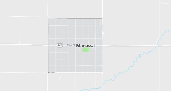 Map of Manassa, CO