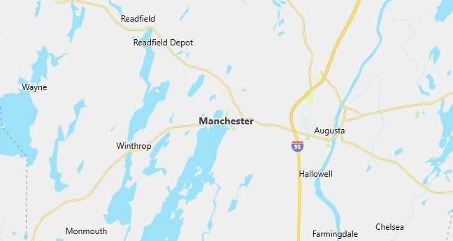 Map of Manchester, ME