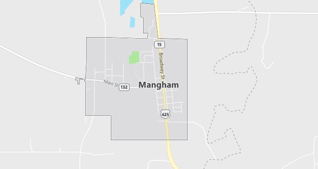 Map of Mangham, LA