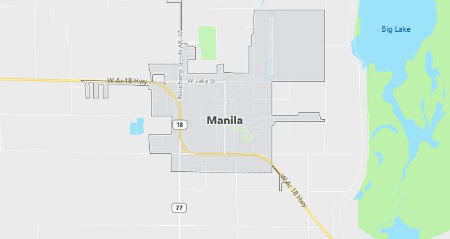 Map of Manila, AR