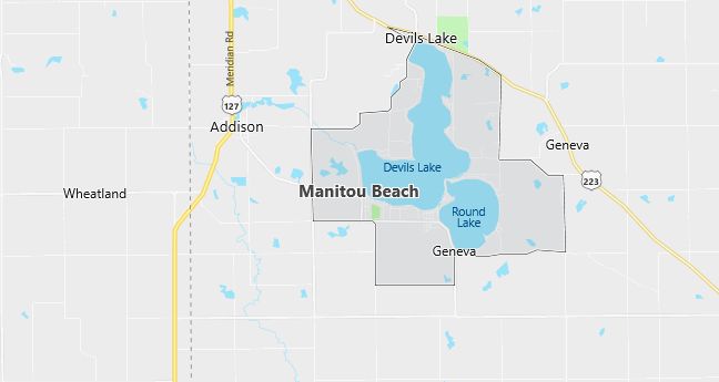 Map of Manitou Beach, MI