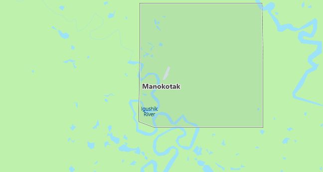 Map of Manokotak, AK