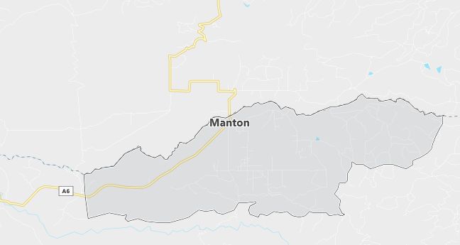 Map of Manton, CA