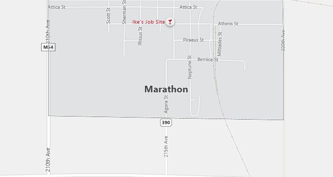 Map of Marathon, IA