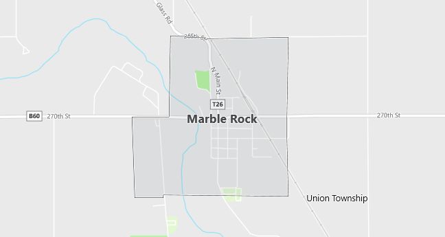 Map of Marble Rock, IA