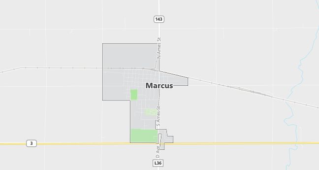 Map of Marcus, IA