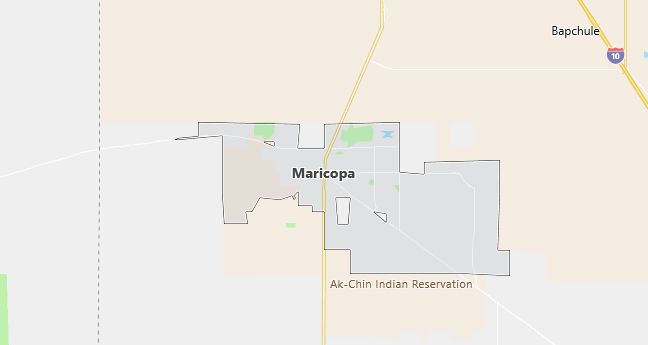 Map of Maricopa, AZ