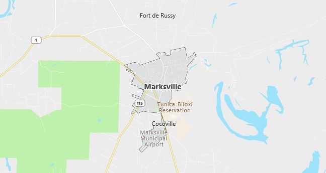 Map of Marksville, LA