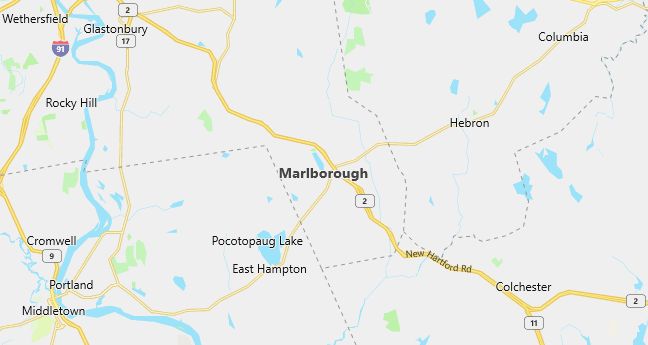 Map of Marlborough, CT