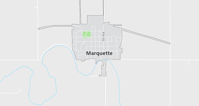 Map of Marquette, KS