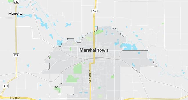 Map of Marshalltown, IA