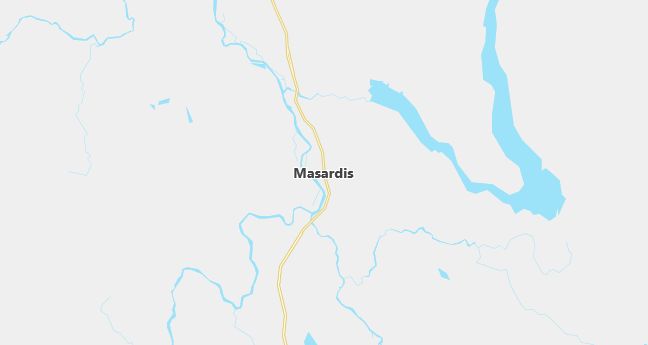 Map of Masardis, ME