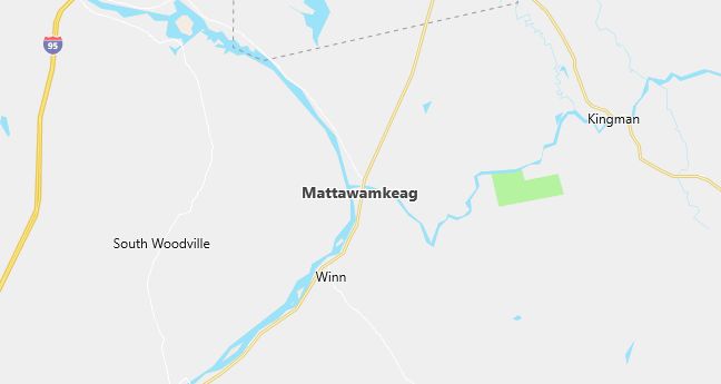 Map of Mattawamkeag, ME