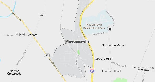 Map of Maugansville, MD