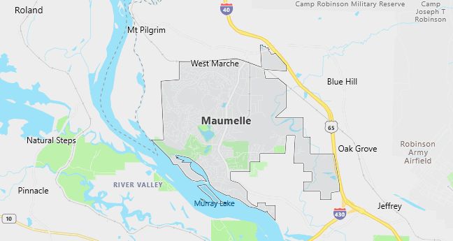 Map of Maumelle, AR