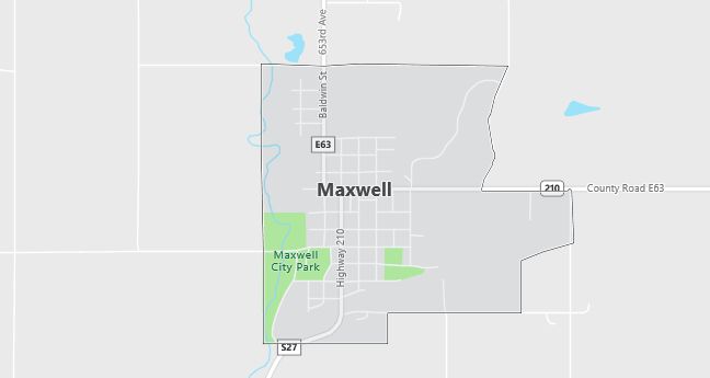 Map of Maxwell, IA