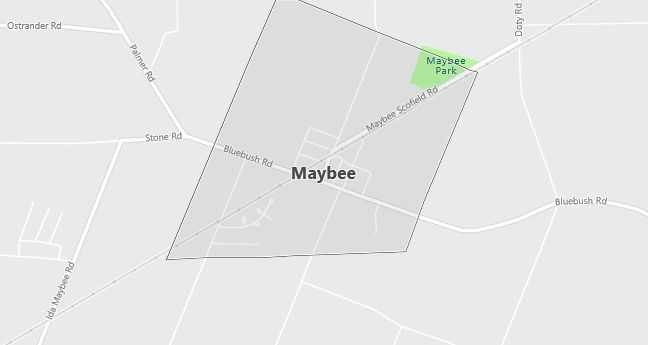 Map of Maybee, MI