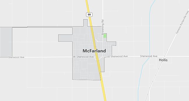 Map of Mc Farland, CA