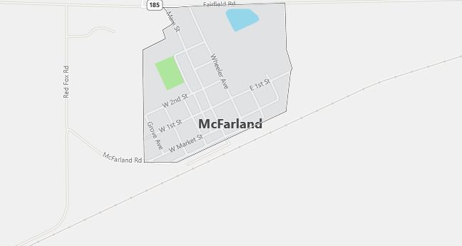 Map of Mc Farland, KS