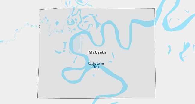 Map of Mc Grath, AK