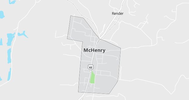 Map of Mc Henry, KY