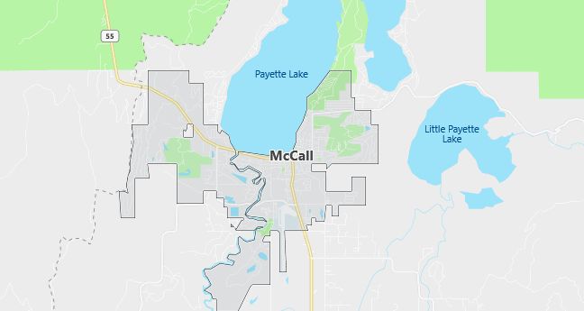 Map of Mccall, ID