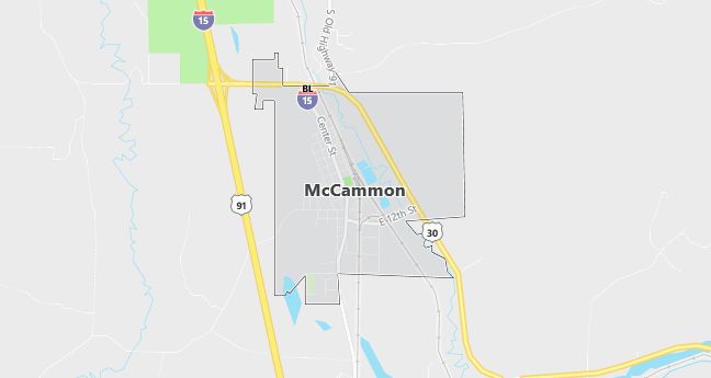 Map of Mccammon, ID