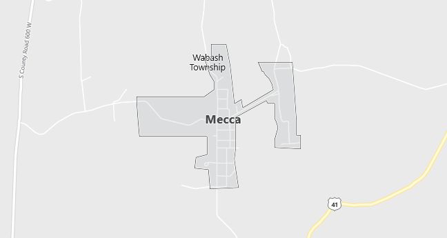 Map of Mecca, IN