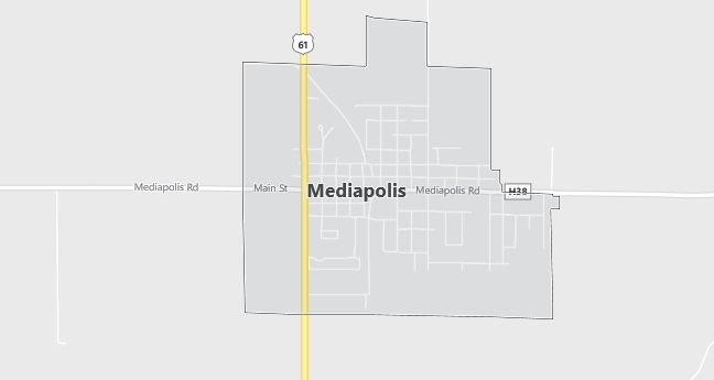 Map of Mediapolis, IA