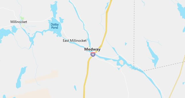 Map of Medway, ME