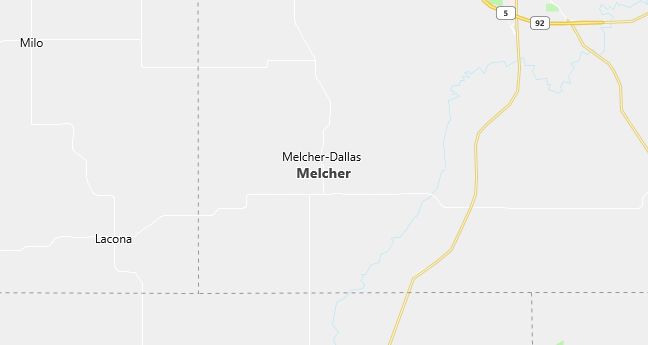 Map of Melcher, IA