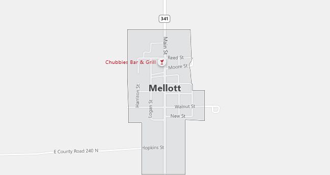 Map of Mellott, IN