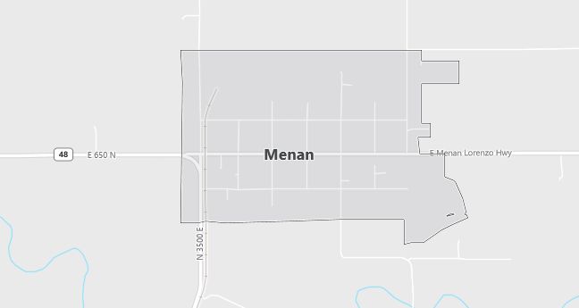 Map of Menan, ID